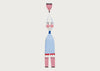 Girard Wooden Doll No. 7 Bare Lady with Blue Skirt
