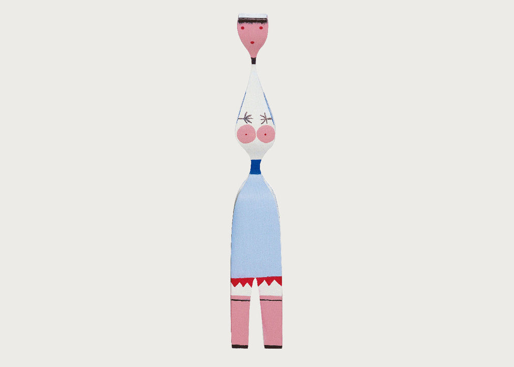 Girard Wooden Doll No. 7 Bare Lady with Blue Skirt
