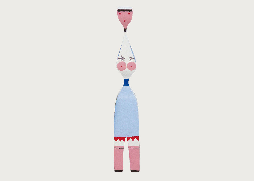 Girard Wooden Doll No. 7 Bare Lady with Blue Skirt
