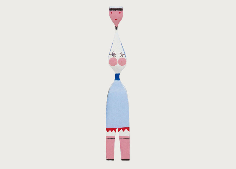 Girard Wooden Doll No. 7 Bare Lady with Blue Skirt