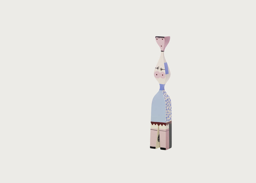 Girard Wooden Doll No. 7 Bare Lady with Blue Skirt