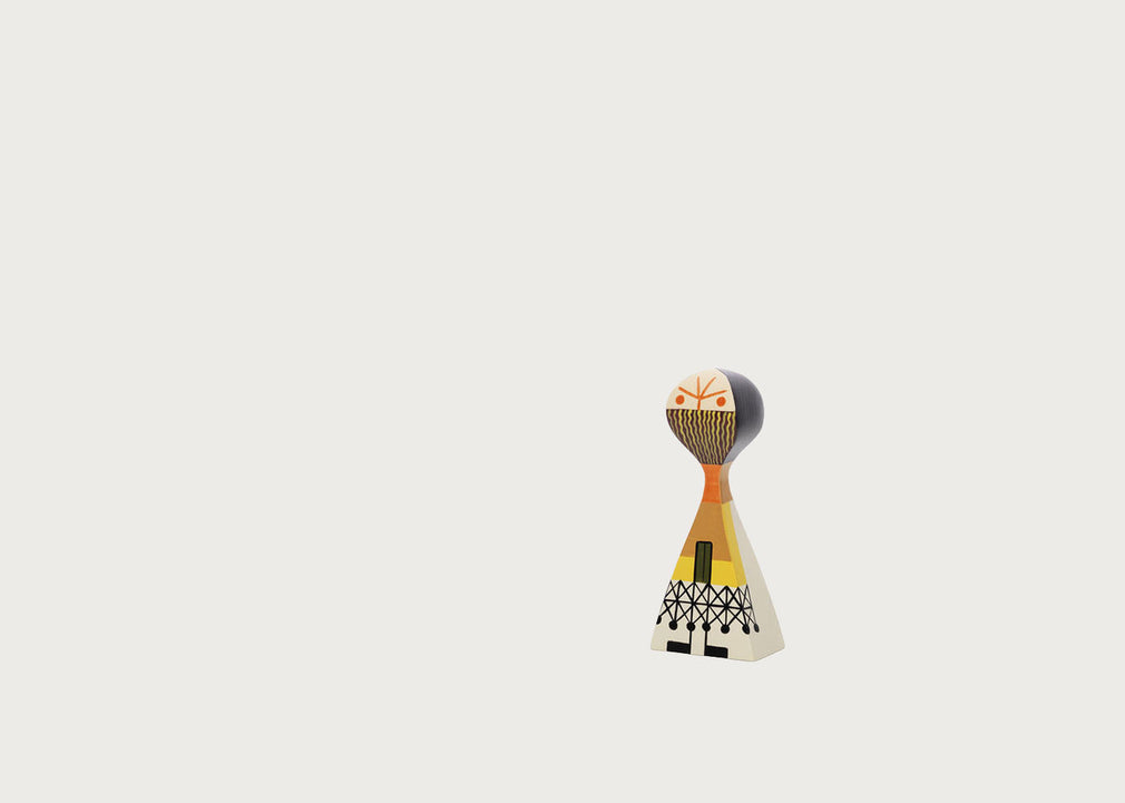 Girard Wooden Doll No. 13 Frowning Yellow Dress