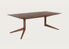 Light Extending Dining Table Walnut