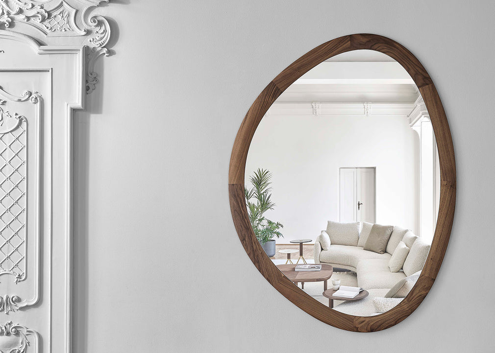 Giolo Wall Mirror Walnut