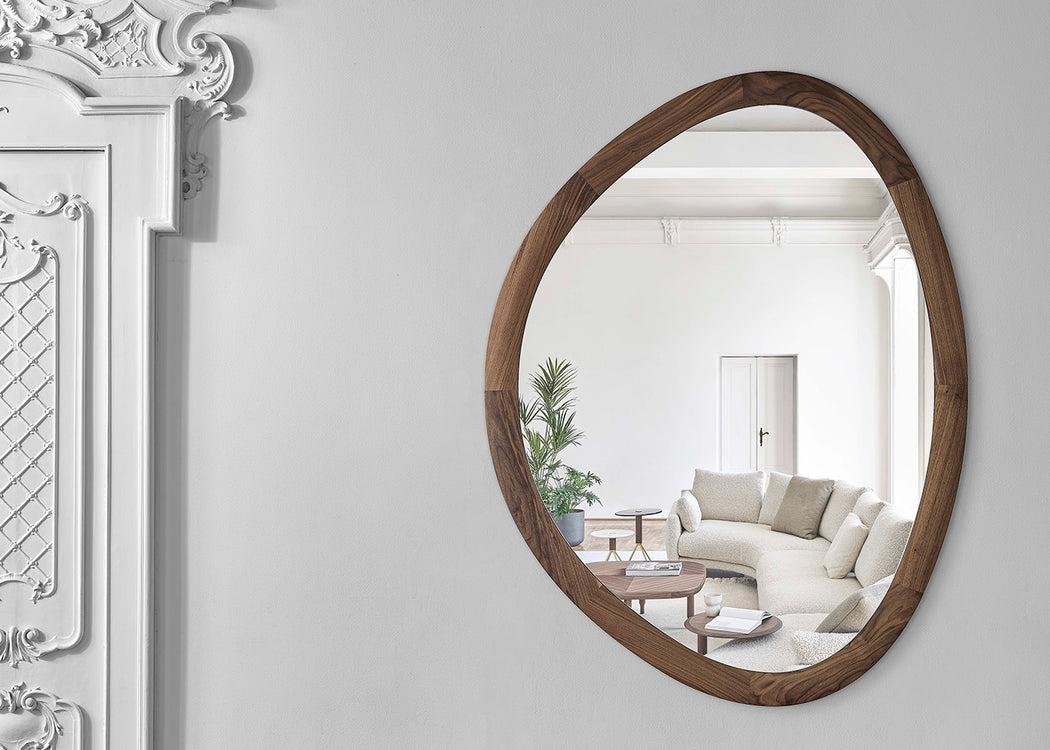 Giolo Wall Mirror Walnut