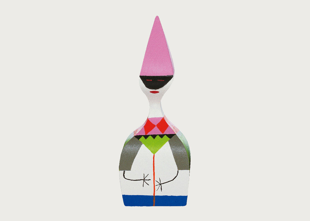 Girard Wooden Doll No. 6 Masked with Pink Hat