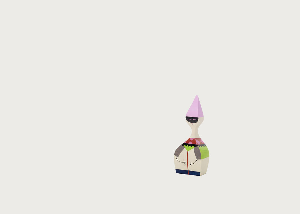 Girard Wooden Doll No. 6 Masked with Pink Hat