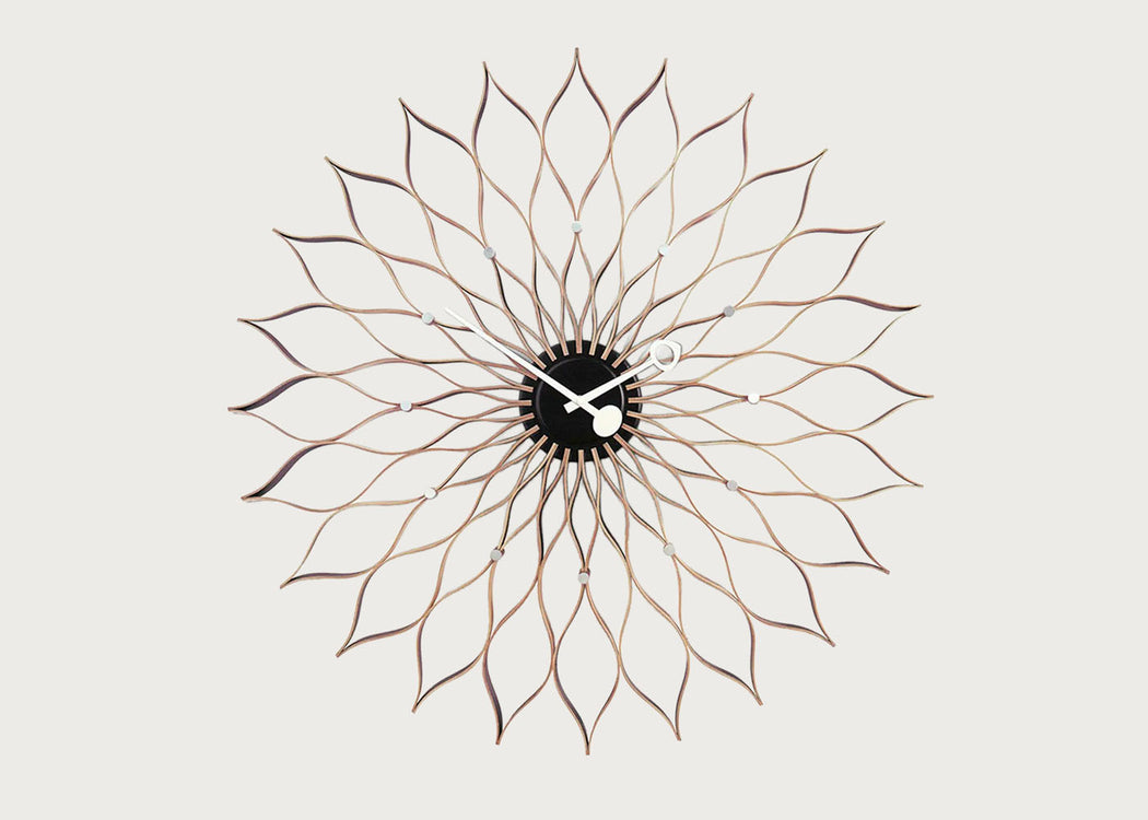 Sunflower Birch Wall Clock