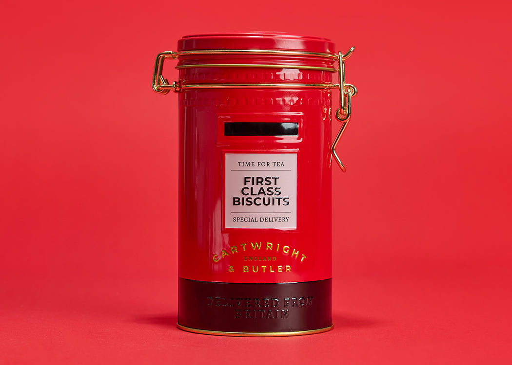 Post Box Salted Caramel Biscuits Tin