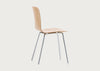 HAL Ply Tube Chair in Oak with Chrome Base