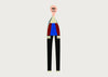 Girard Wooden Doll No. 22 Tall Monobrow