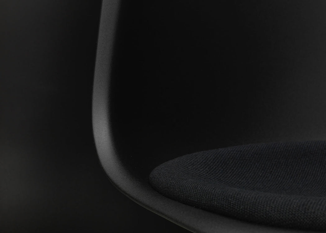 Eames Plastic Side Chair RE DSR Upholstered Seat