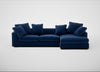Cumulus Right Hand Facing Corner Sofa Cotton Velvet Midnight