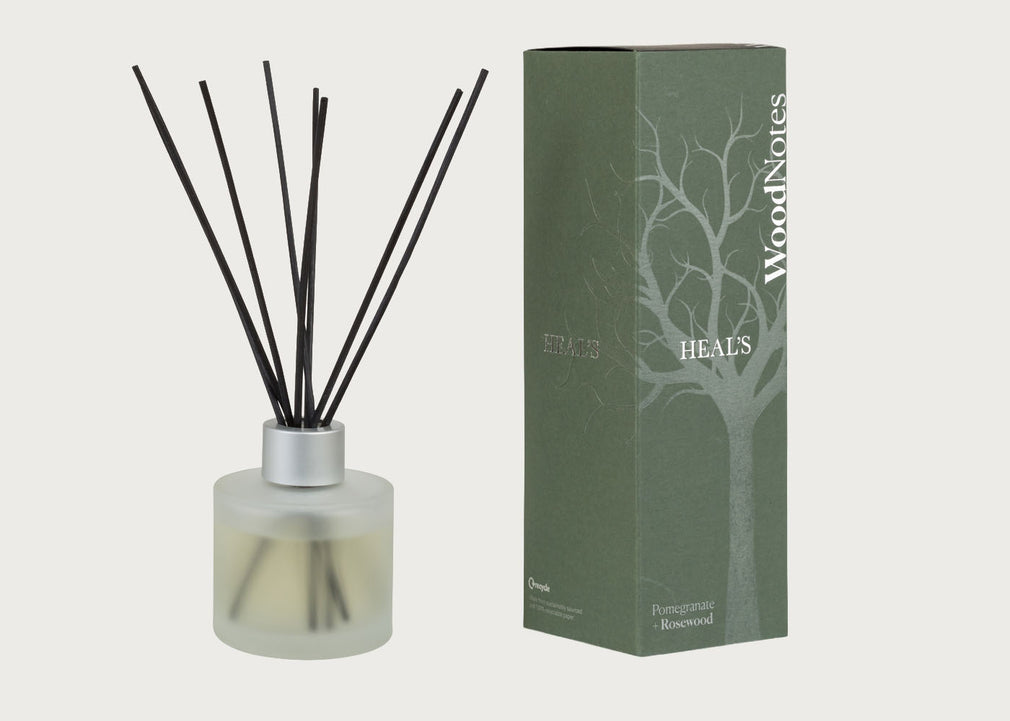 Woodnotes Pomegranate & Rosewood Natural Reed Diffuser