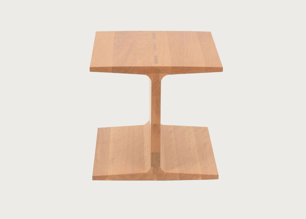 I-Beam Side Table Danish Oiled Oak