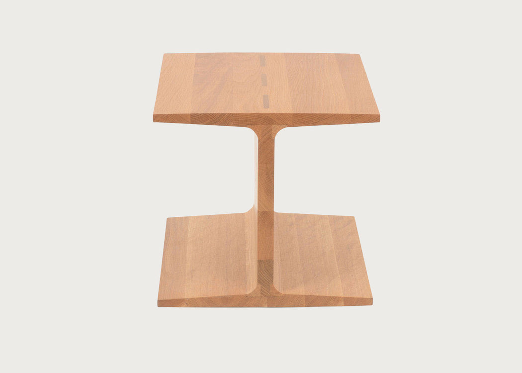 I-Beam Side Table Danish Oiled Oak