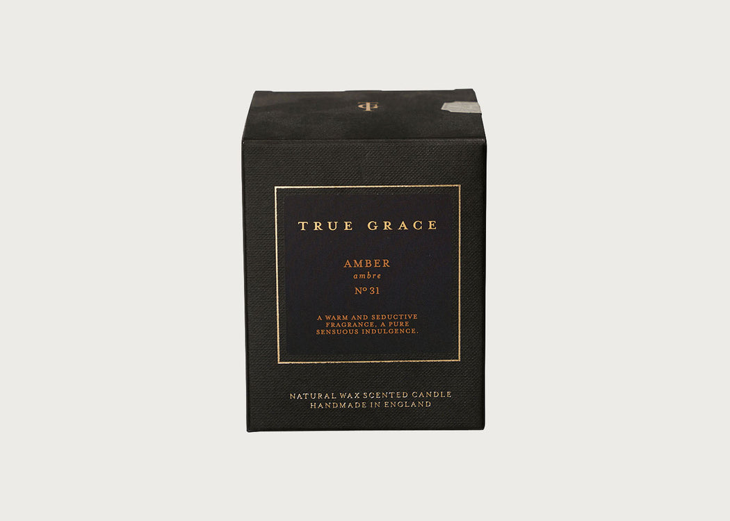 Manor Amber Scented Glass Candle