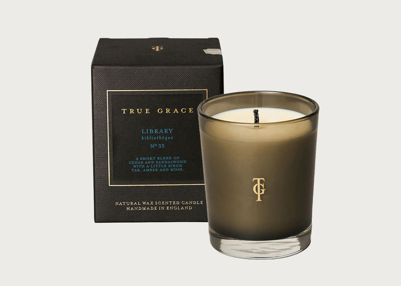 Manor Library Scented Glass Candle