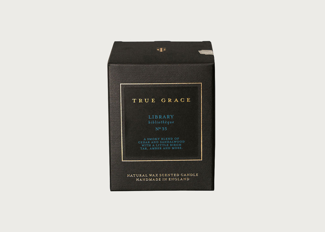 Manor Library Scented Glass Candle
