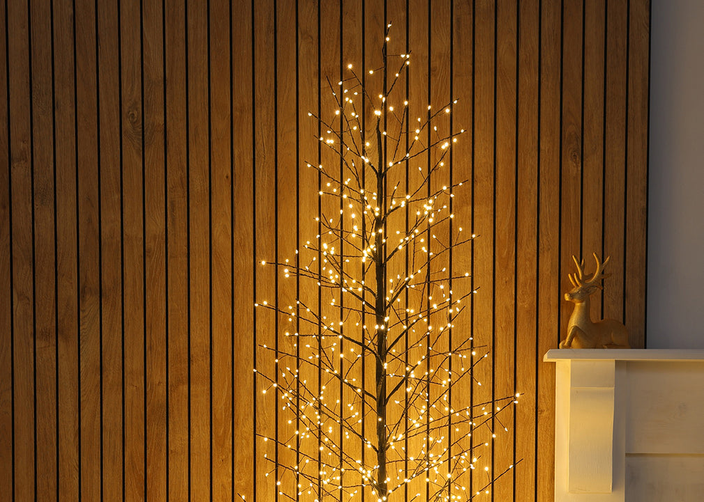 Black Micro LED Twig Tree 180cm