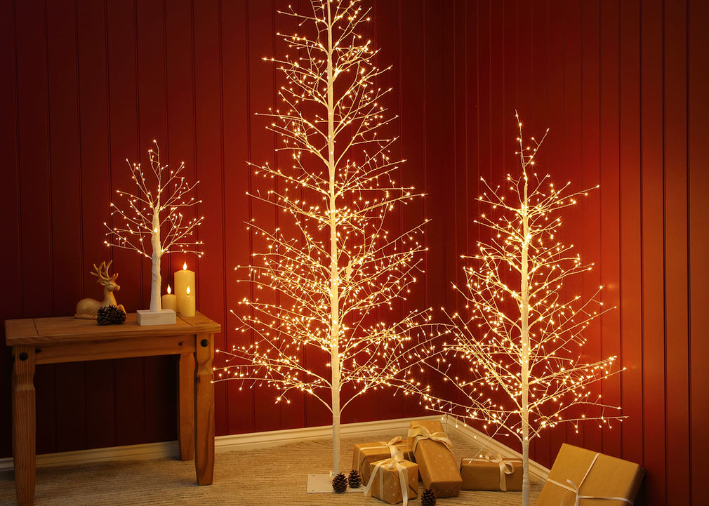 White Micro LED Twig Tree 180cm