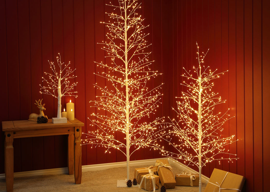 White Micro LED Twig Tree 180cm