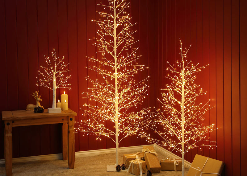 White Micro LED Twig Tree 180cm