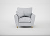 Torino Armchair Broad Weave Tin / Natural