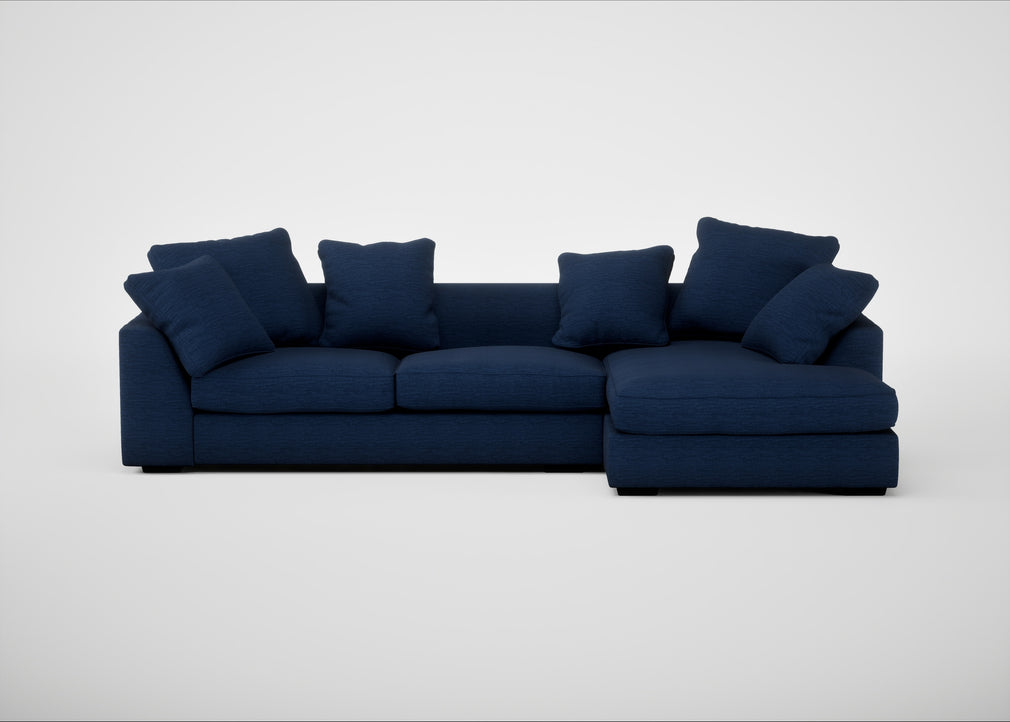 Cumulus Right Hand Facing Corner Sofa Broad Weave Lagoon