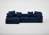 Cumulus Left Hand Facing Corner Sofa Broad Weave Lagoon