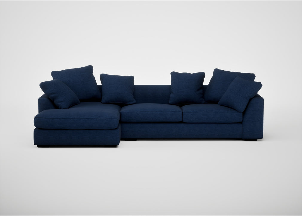 Cumulus Left Hand Facing Corner Sofa Broad Weave Lagoon