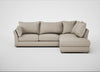 Tailor Right Hand Facing Corner Sofa Broad Weave Putty / Natural