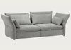 Mariposa 2 1/2 Seater Sofa Iroko Silver Grey