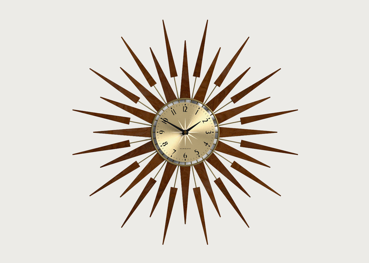 Pluto Starburst Wall Clock