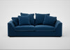 Cumulus 4 Seater Sofa Velvet Petrol