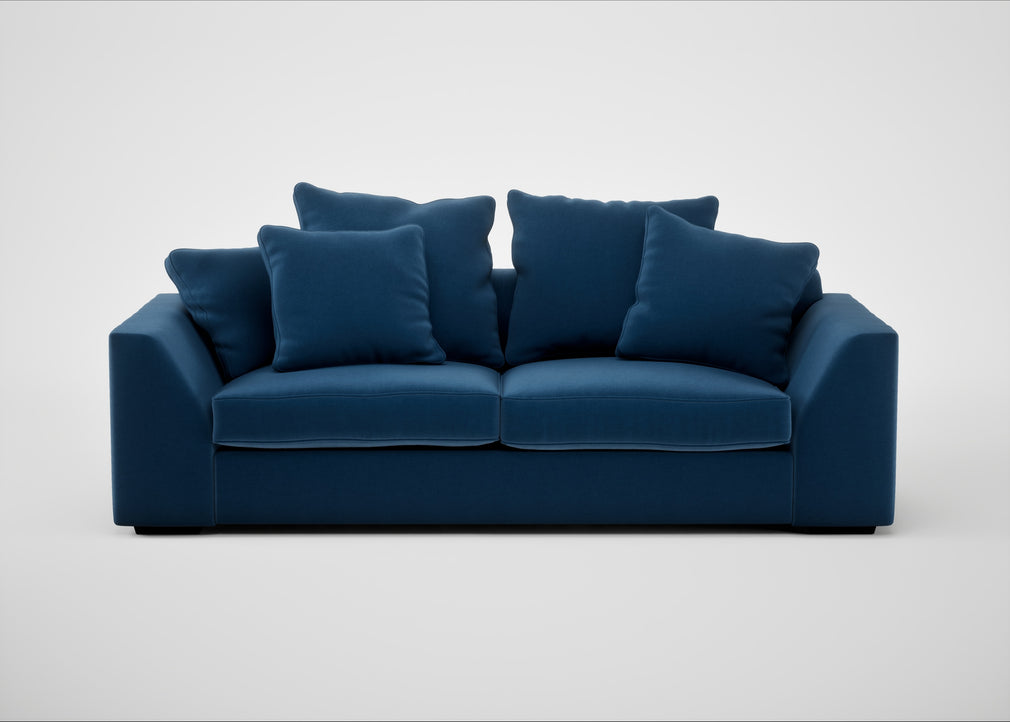 Cumulus 4 Seater Sofa Velvet Petrol