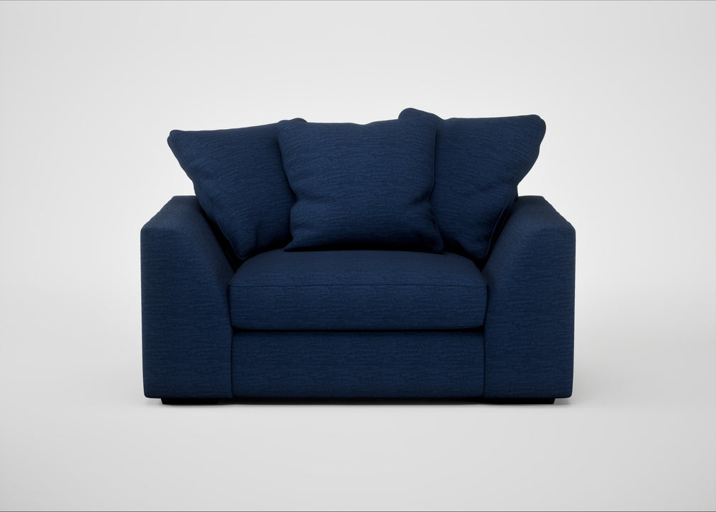 Cumulus Loveseat Broad Weave Lagoon