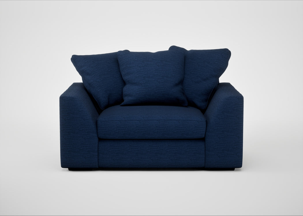Cumulus Loveseat Broad Weave Lagoon