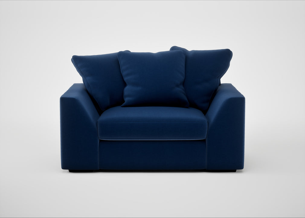 Cumulus Loveseat Cotton Velvet Midnight