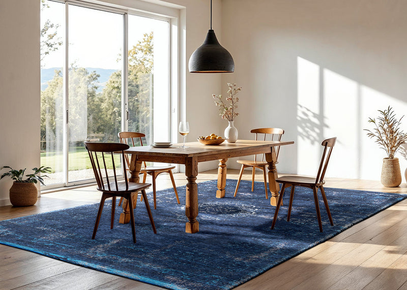 Fading World Rug Spring Blue Night