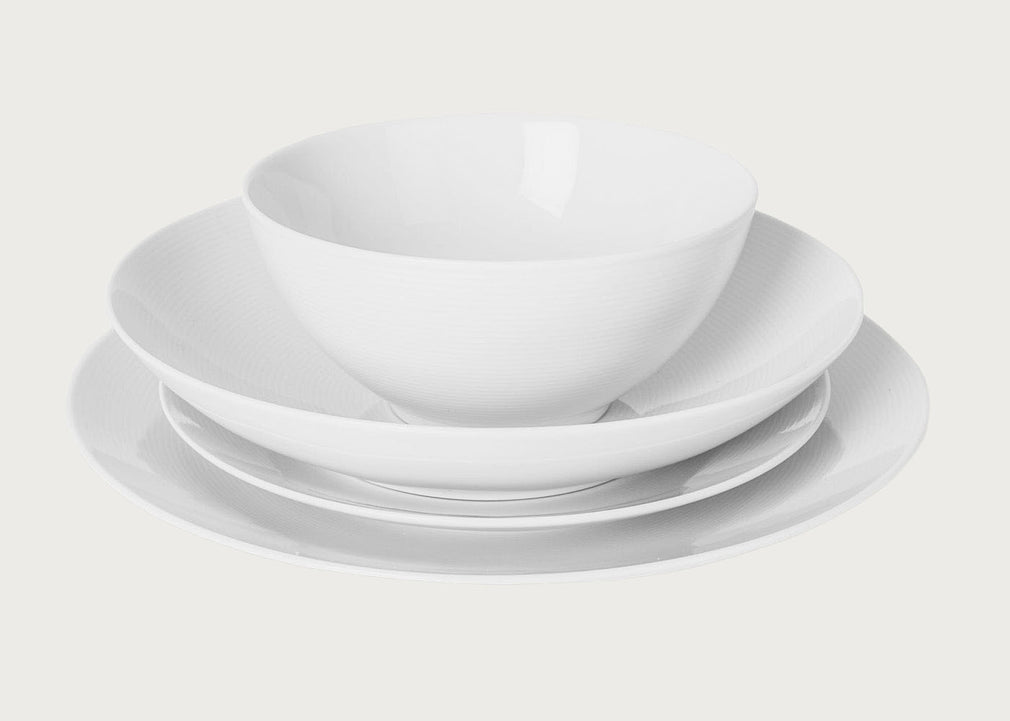 Thomas Loft White Porcelain 16 Piece Dinnerware Box Set