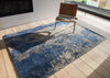 Cracks Rug Abyss Blue