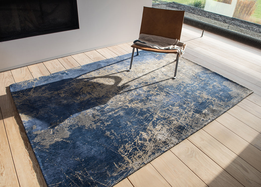 Cracks Rug Abyss Blue