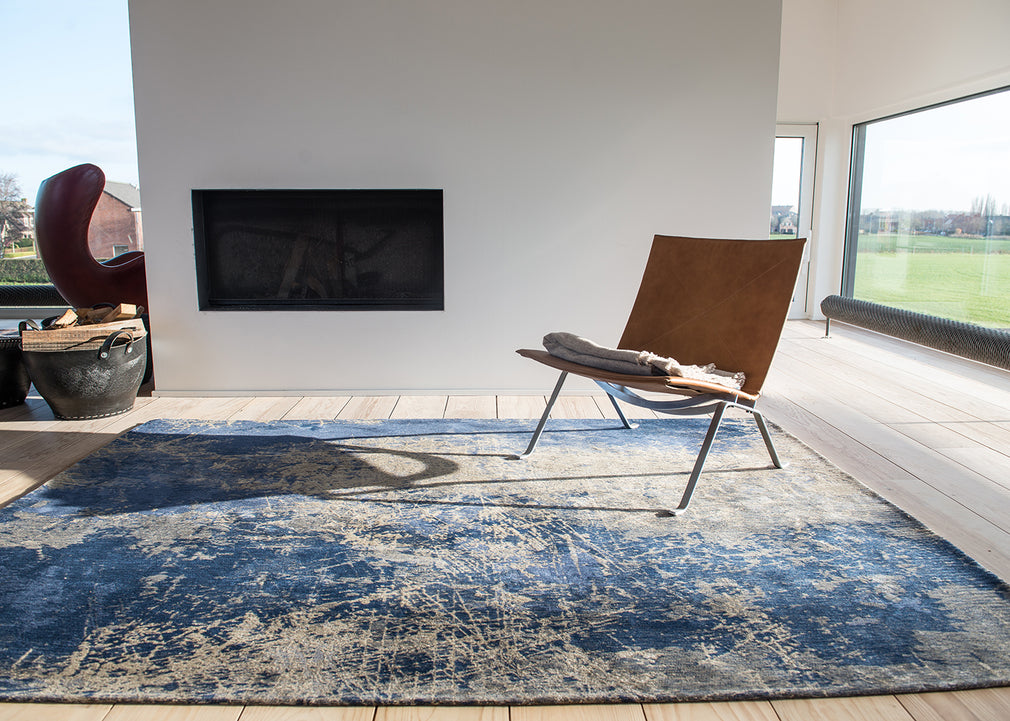 Cracks Rug Abyss Blue