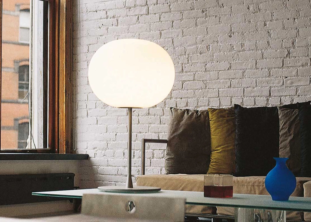Glo-Ball T1 Table Lamp Silver