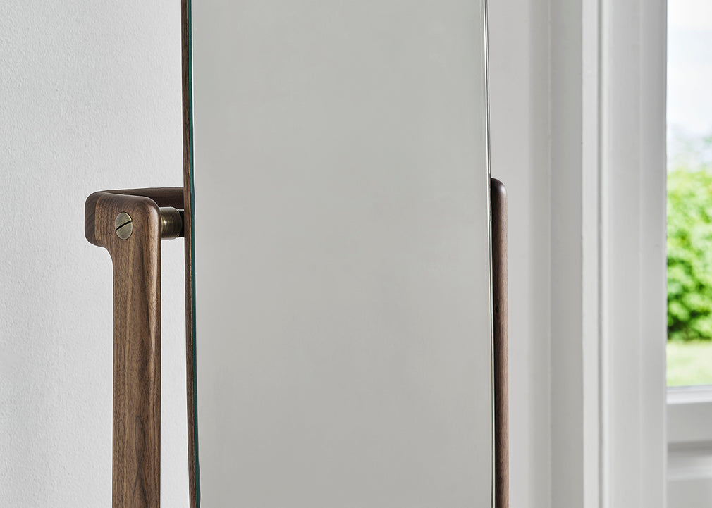 Timothy Floor Mirror Walnut
