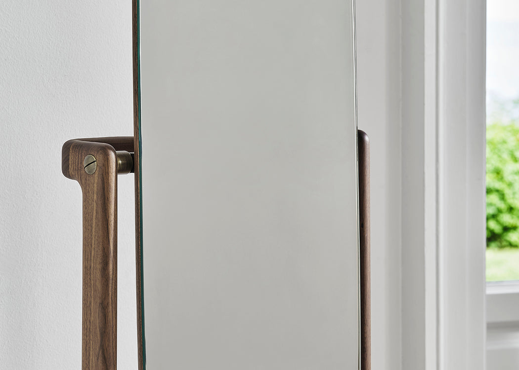 Timothy Floor Mirror Walnut