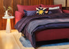 400 Thread Count Egyptian Sateen Flat Sheet Navy