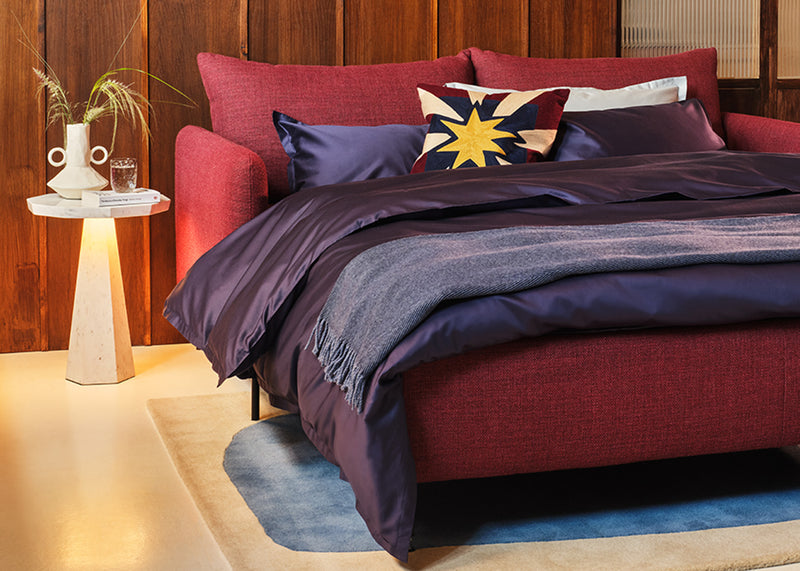 400 Thread Count Egyptian Sateen Deep Fitted Sheet Navy