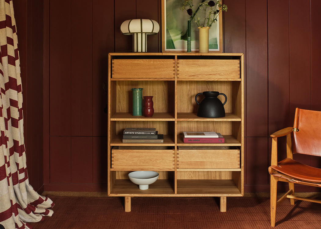Aito Display Cabinet Oak